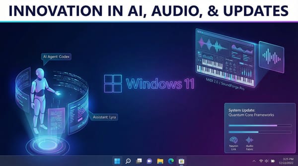 Windows 11 25H2: AI Agents, MIDI 2.0, UOP Framework